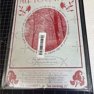 Taylor Swift All Too Well Lyric Metal sign 8x12” New